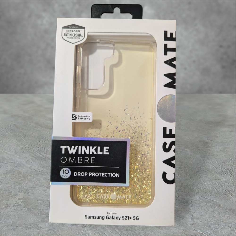 Case-Mate Twinkle Ombre Case For Samsung Galaxy S21+‎ 5G Gold See Description T9